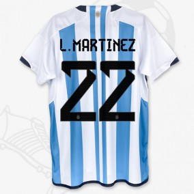 Argentina Lisandro Martinez 22 2023/2024 Hemma Fotbollströjor Kortärmad